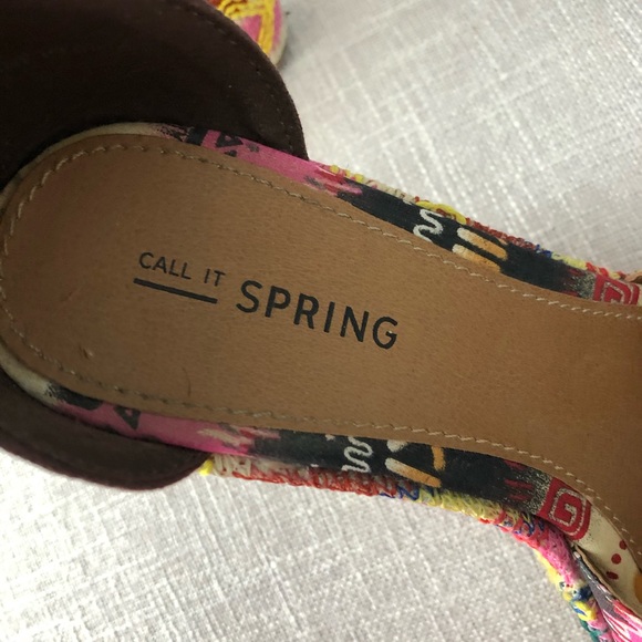 Call It Spring Boho Embroidered Platform Wedge - Picture 10 of 10